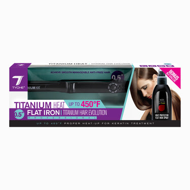 Tyche Titanium Heat 0.5” Flat Iron - ANNS BEAUTY SUPPLY